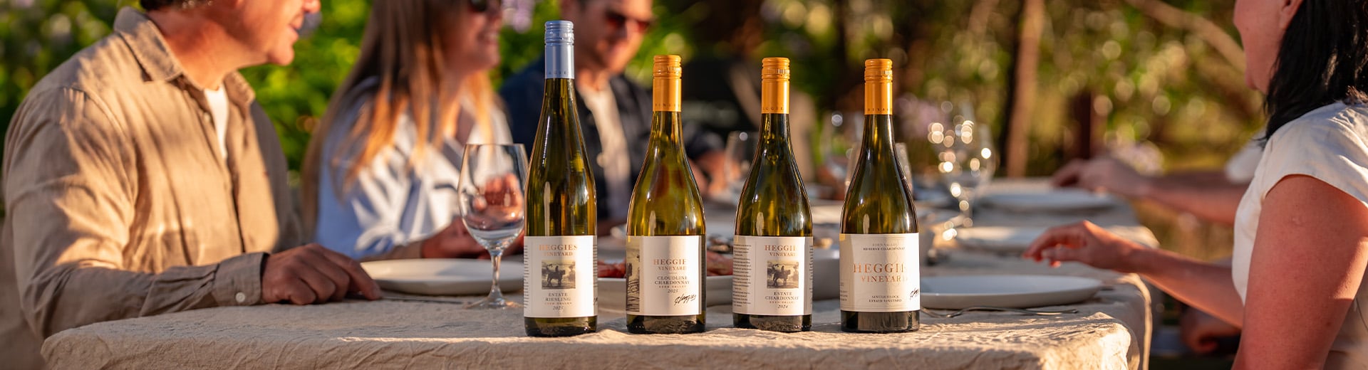 the heggies range of wines, with the heggies dam in the background